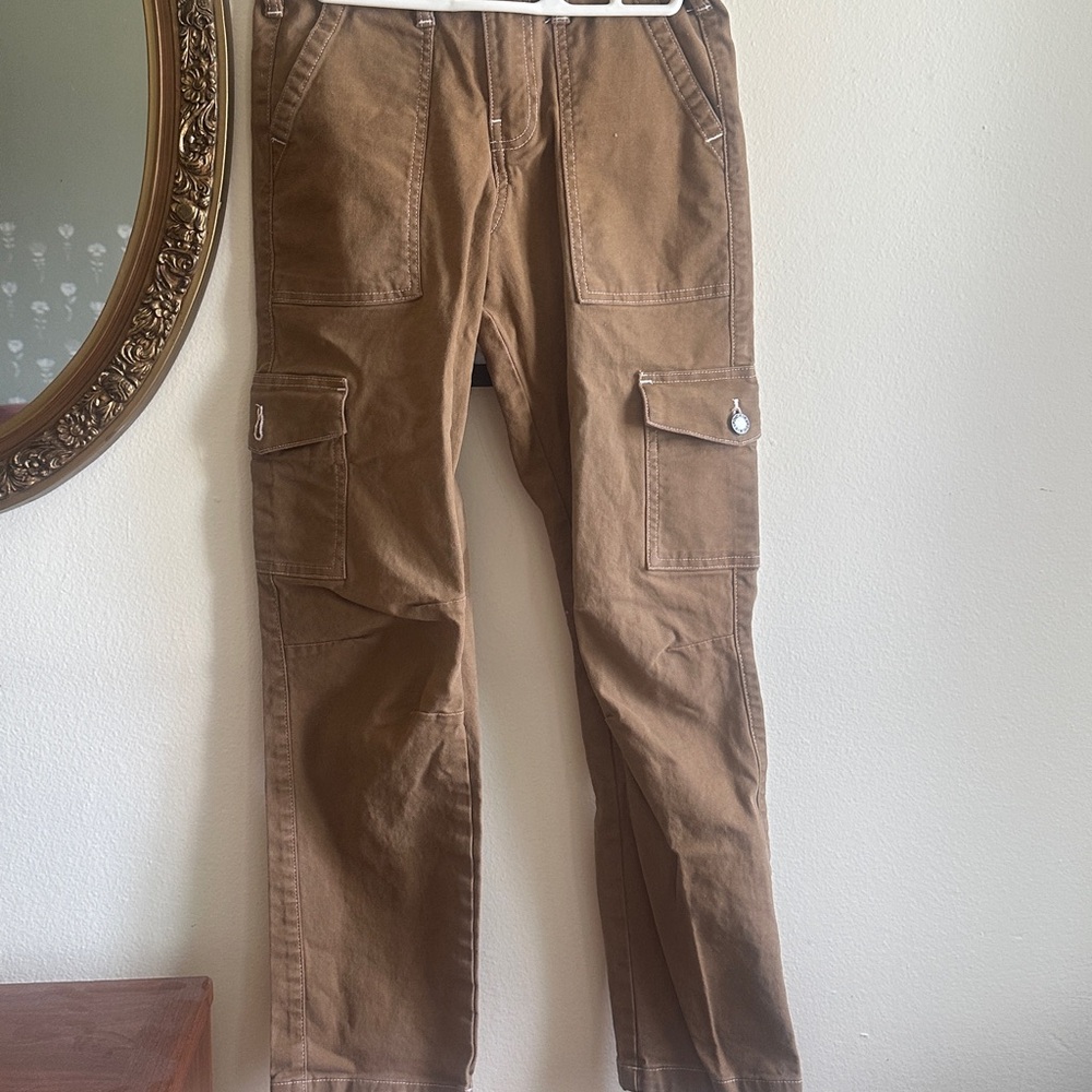 Dickies Brown Straight Leg Pants Durable Cotton